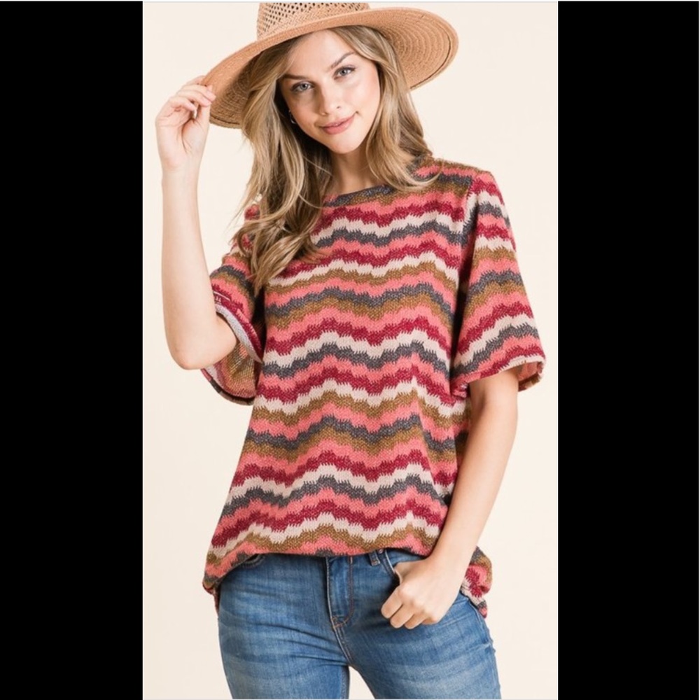 1 large left🇺🇸mauve chevron top - Picture 3 of 5